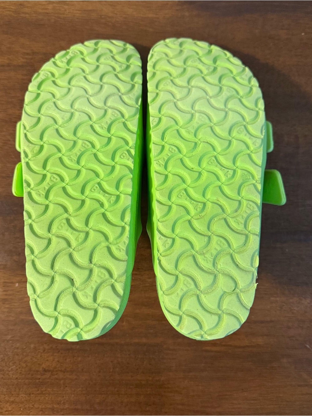 Birkenstock Lime Green Double-Buckle EVA Sandals - Picture 7 of 13